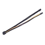 Cable tressé 8-Pin EPS - ATX 4+4-Pin 300mm GOLD - BK - SSTPP07EPS8BG | Silverstone 
