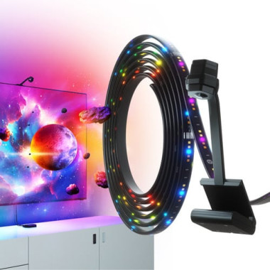 Kit 4D TV Screen Mirror + Bande Led - Jusqu'à 65" - NF082K0240LS | Nanoleaf 