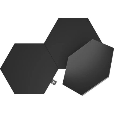 Shapes Black Hexagons Pack Expansion - 3 pièces - NL420101HX3PK | Nanoleaf 