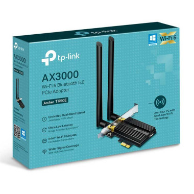 ARCHER TX50E - Carte WIFI 6 - AX3000 - PCIE - BT 5.0 - ARCHERTX50E | TP-Link 