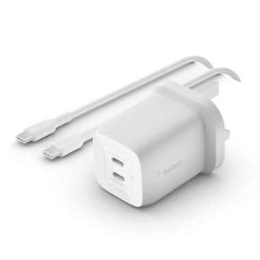 Chargeur USB-C 65 W pour Laptop avec Câble - WCH013VF2MWHB6 | Belkin 
