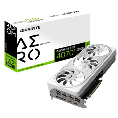 GeForce RTX 4070 Ti SUPER AERO OC 16G - GVN407TSAEROOC16GD | Gigabyte 