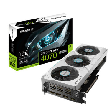 GeForce RTX 4070 Ti SUPER Eagle ICE OC 16G - GVN407TSEAGLEOCICE16GD | Gigabyte 