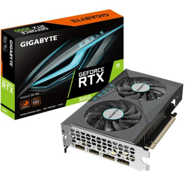 GeForce RTX 3050 EAGLE OC 6G - GVN3050EAGLEOC6GD | Gigabyte 