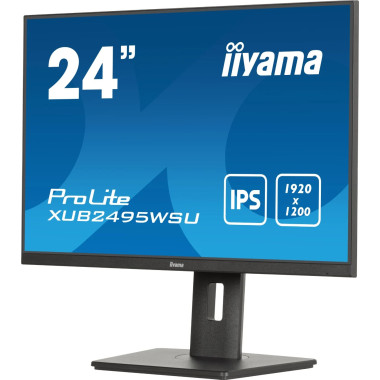 XUB2495WSU-B7 24.1" FHD+ - 75Hz - IPS - 4ms - 16:10 - Pivot - XUB2495WSUB7 | Iiyama 