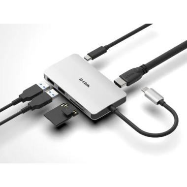 6 Ports - USB-C vers HDMI - USB - USB-C - microSD - SD - DUBM610 | D-Link 
