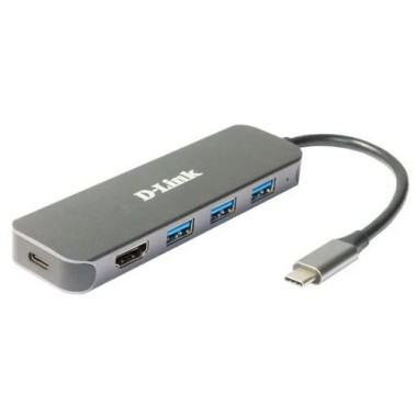 5 Ports - USB-C vers USB 3.0 - USB-C - HDMI 4k - DUB2333 | D-Link 