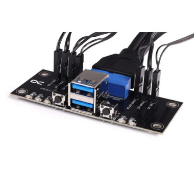 Front I - O-Panel avec USB 3.0 pour Rack 1U - 25057 | Alphacool 