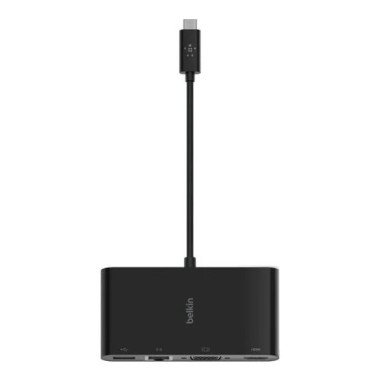 Adaptateur USB-C HDMI VGA USB-A - AVC005BTBK | Belkin 