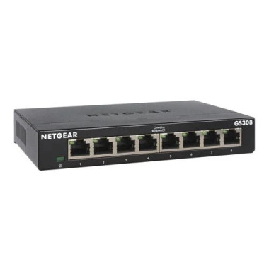 GS308-300PES - 8 (ports) - 10 - 100 - 1000 - Sans POE - Non manageable - GS308300PES | Netgear 