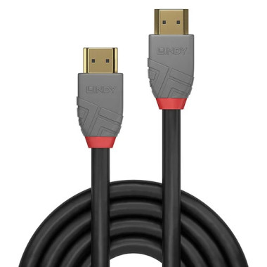 Cable HDMI Anthra Line - Ethernet - 5M - Male-Male - 36965 | Lindy 