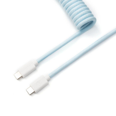 Cable Coiled Aviator - USB C - Bleu Clair - Cab19 | Keychron 