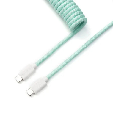 Cable Coiled Aviator - USB C - Menthe - Cab18 | Keychron 