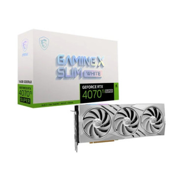 GeForce RTX 4070 Ti SUPER 16G GAMING X SLIM WHITE - 912V513613 | MSI 