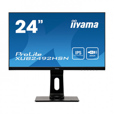 XUB2492HSN-B1 - 24" IPS/4ms/HDMI/DP/Dock USB-C | Iiyama 