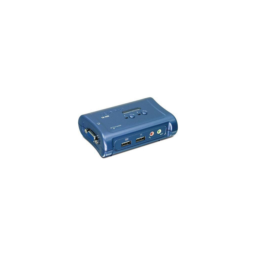 TK-209K - KVM Commut. 2 ports USB + Audio (+cable) | TrendNet 