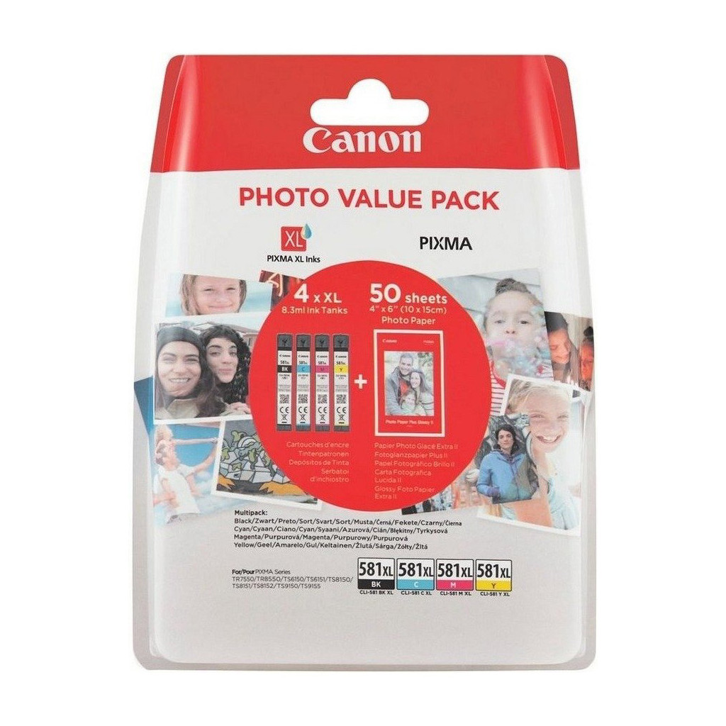 Pack cartouches CLI-581XL - 2052C004 | Canon 