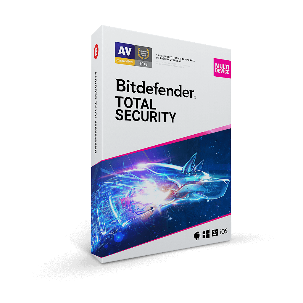Total Security Multi-Device - 2 Ans / 10 App. | Bitdefender 