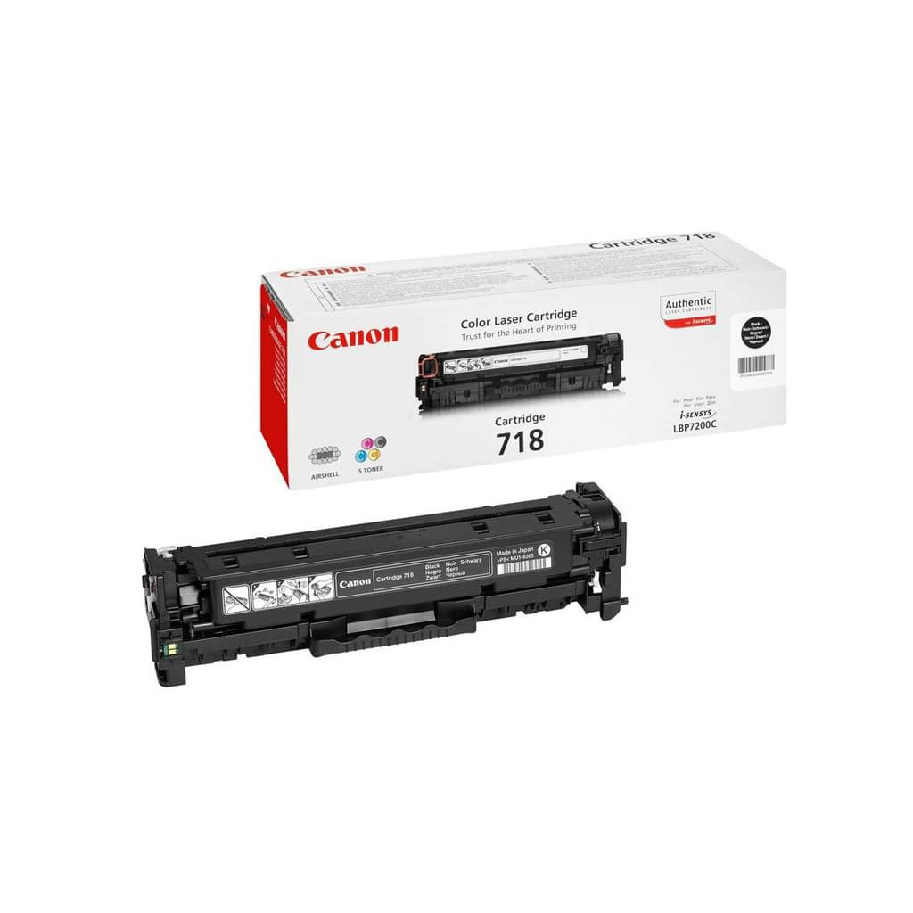 Toner 718 Black 3500p - 2662B002 | Canon 