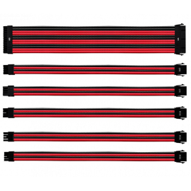 Kit câbles tressés (Red - Black) CMA-NEST16RDBK1-GL - CMANEST16RDBK1GL | Cooler Master