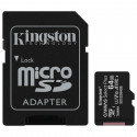 Micro SDHC 64Go Class 10 + Adapt SDCS2/64GB | Kingston 
