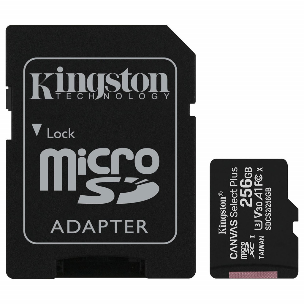 Micro SDHC 256Go Class 10 + Adapt SDCS2/256GB | Kingston 