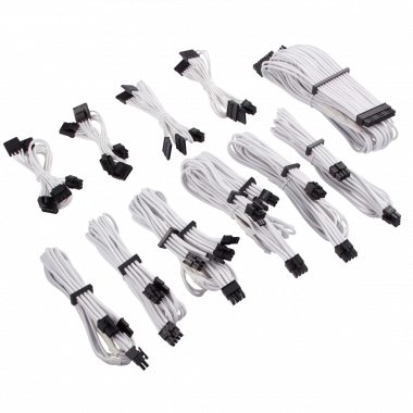 Kit Pro Câbles tressés blancs - CP-8920224 | Corsair 